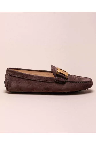 Gommini - Split leather moccasins with metallic bit