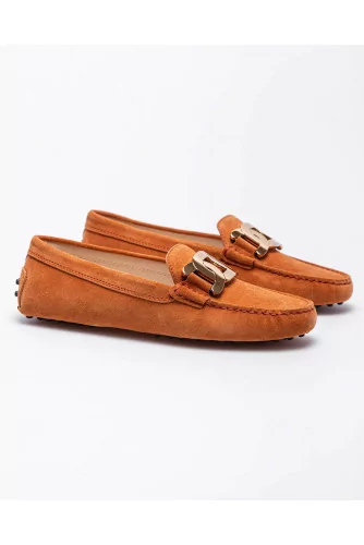 Gommini - Split leather moccasins with metallic bit