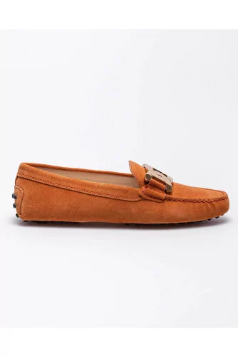 Gommini - Split leather moccasins with metallic bit