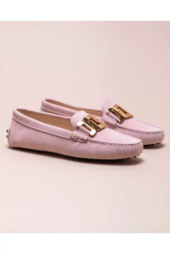 Gommini - Split leather moccasins with metallic bit