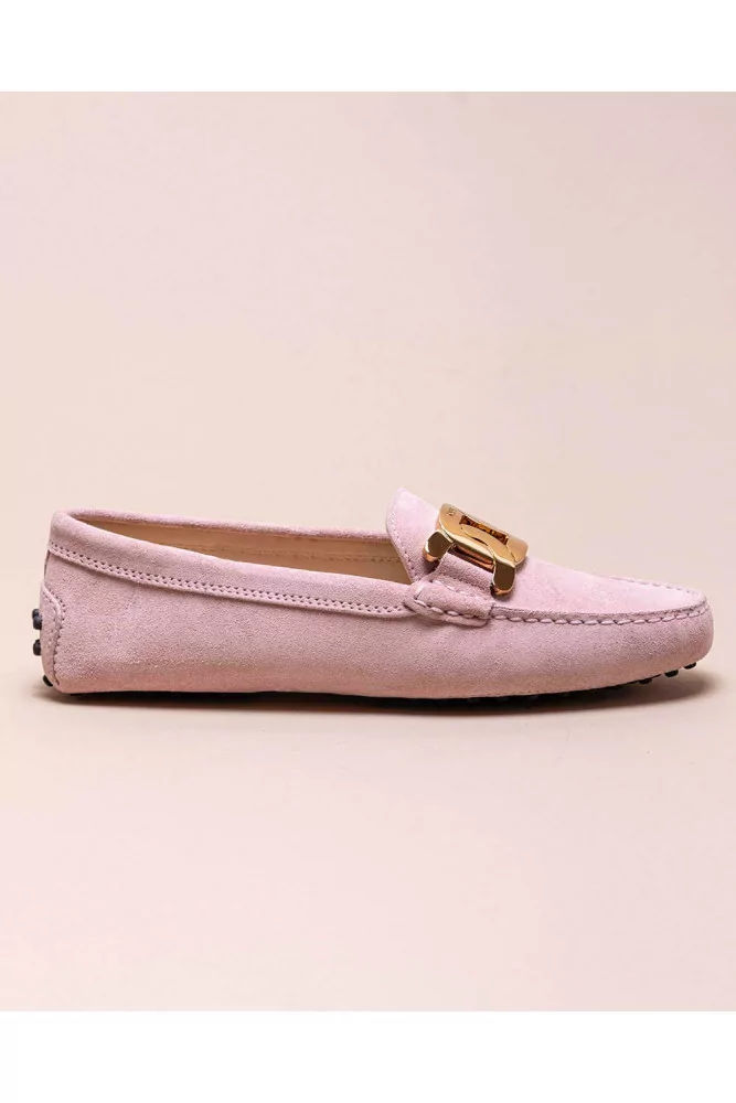 Gommini - Split leather moccasins with metallic bit