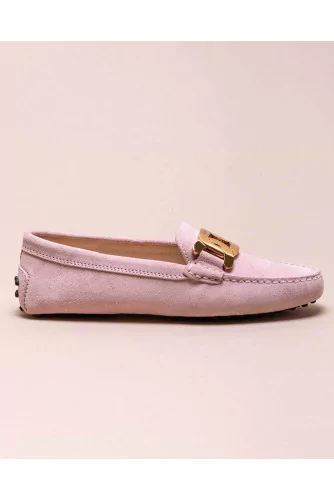 Gommini - Split leather moccasins with metallic bit