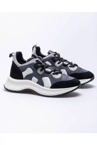 Speedy Run - Baskets en cuir et suede avec lacets style trekking 50