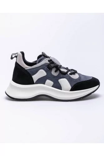 Speedy Run - Baskets en cuir et suede avec lacets style trekking 50