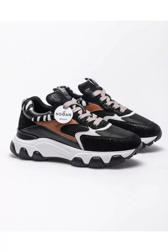 Hyperactive - Leather sneakers with large sole