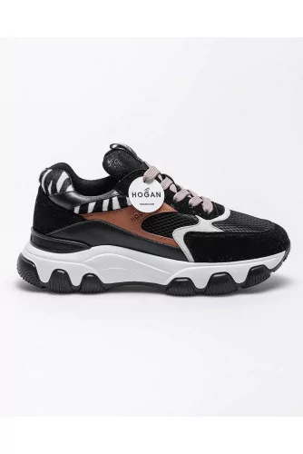 Hyperactive - Leather sneakers with large sole