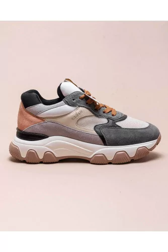 Hyperactive - Leather sneakers with large sole