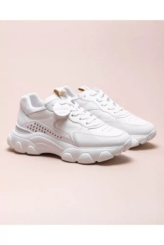 Hyperactive - Leather sneakers with large sole