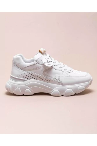 Hyperactive - Leather sneakers with large sole