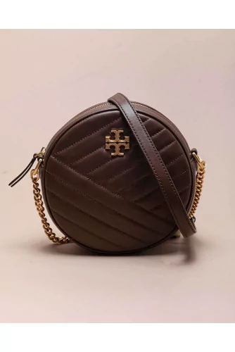 Keira Circle - Sac matelassé en cuir avec fermeture éclair