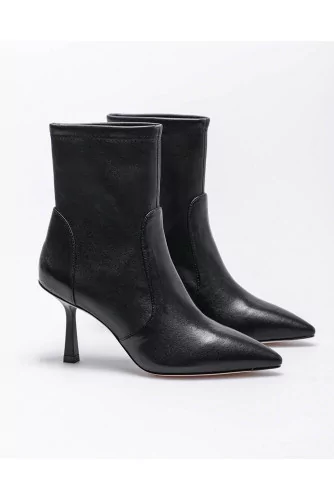 Max 85 - Bottines en cuir avec bout pointu