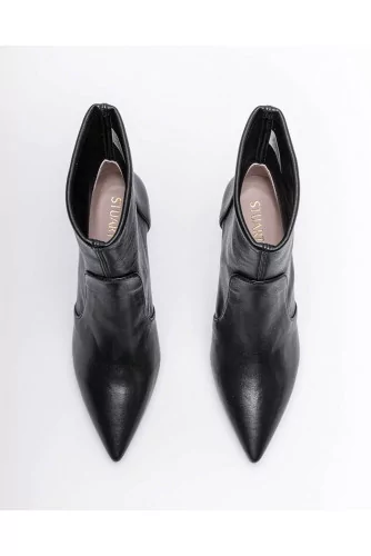 Max 85 - Leather low boots with pointed tip