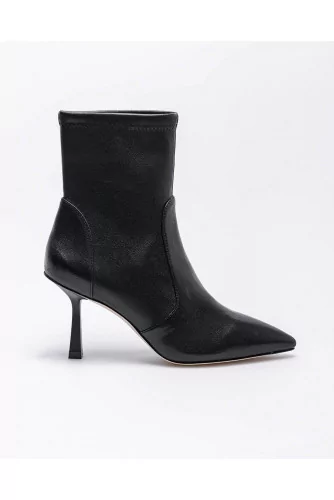 Achat Max 85 - Leather low boots with pointed tip - Jacques-loup