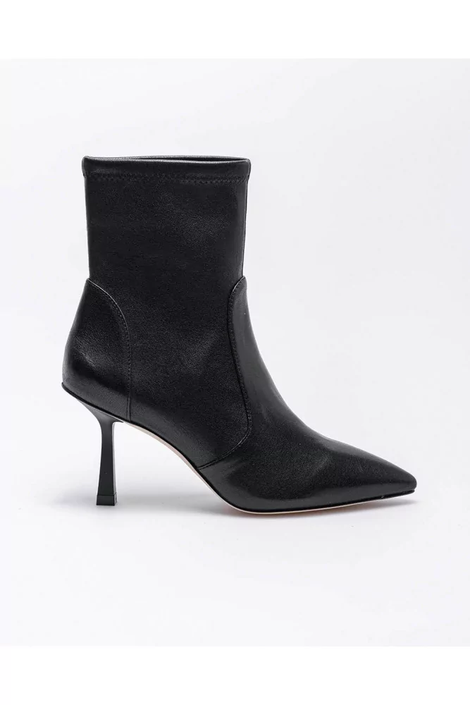 Max 85 - Leather low boots with pointed tip