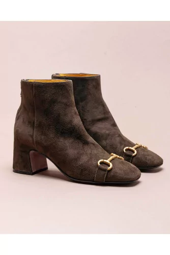 Achat Suede low boots with metallic bit 60 - Jacques-loup
