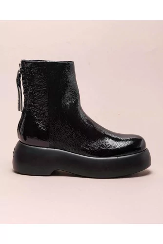 Bottines en cuir nappa bout rond 60