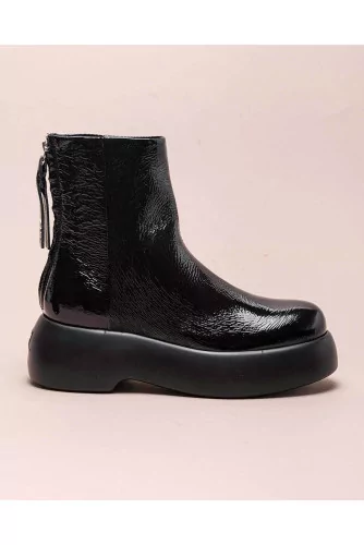 Achat Nappa leather boots with rounded tip 60 - Jacques-loup