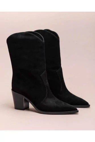 Denver - Bottines en suede avec bout pointu 70