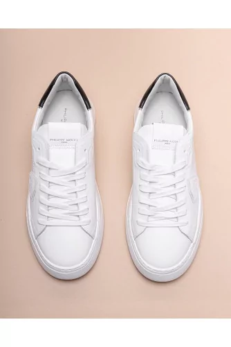 Temple - Leather sneakers with round toe