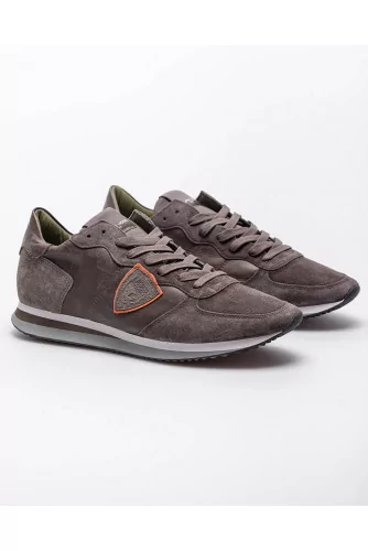 Tropez X - Suede sneakers with escutcheon 45