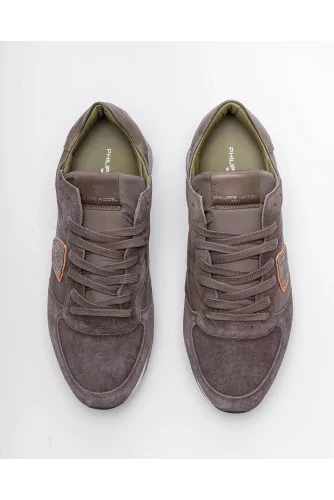 Tropez X - Suede sneakers with escutcheon 45