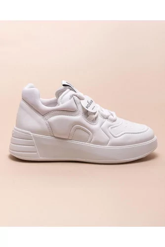 Rebel - Nappa leather sneakers with quilted H 45