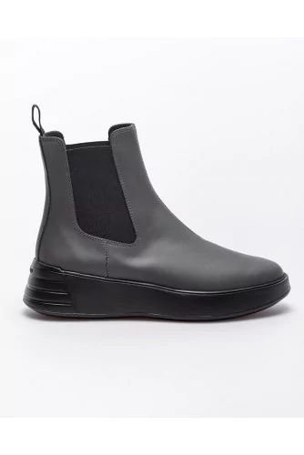 Achat Rebel - Gummed leather boots futuristic style 45 - Jacques-loup