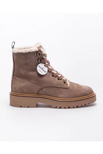 Route - Nubuck fur-lined boots 25