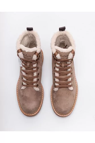 Route - Nubuck fur-lined boots 25