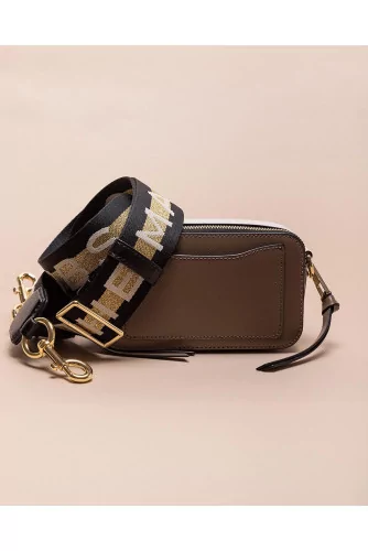 Snapshot - Rectangular leather bag with zipper