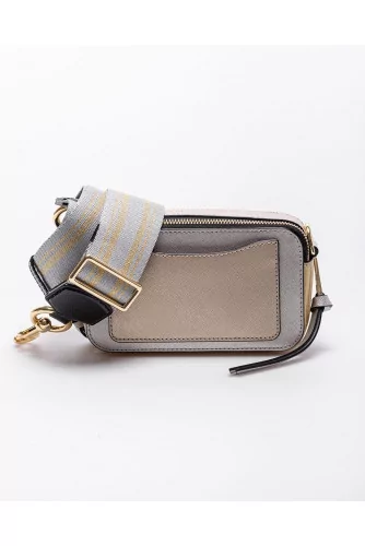 Snapshot - Rectangular leather bag with zipper