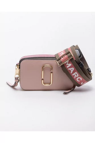 Snapshot - Rectangular leather bag with zipper