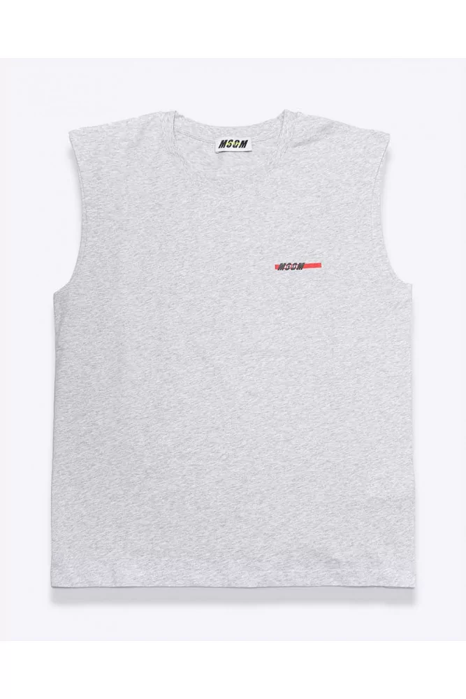 Cotton sleeveless T-shirt