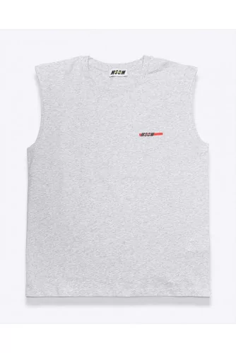 Cotton sleeveless T-shirt