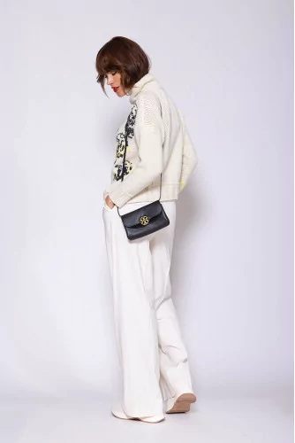 Pull en cachemire oversize with embroideries ML