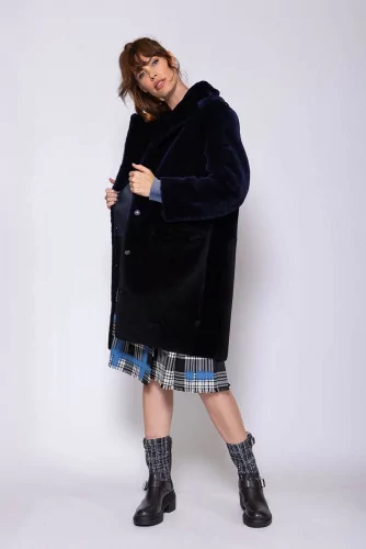 Reversible bicolor coat LS