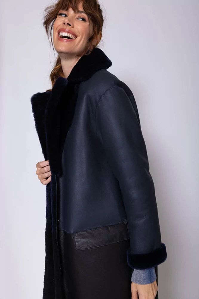 Reversible bicolor coat LS Reversible bicolor coat LS