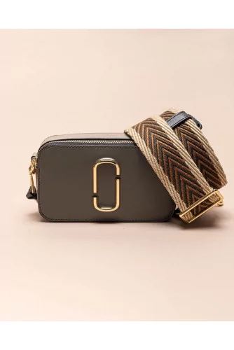 Snapshot - Rectangular leather bag with zipper