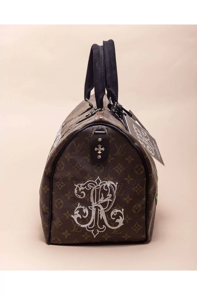 Scrooge of Philip Karto - Louis Vuitton customized bag with python and  silver details 45 cm for women