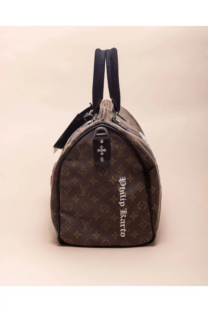 Scrooge of Philip Karto - Louis Vuitton customized bag with python and  silver details 45 cm for women
