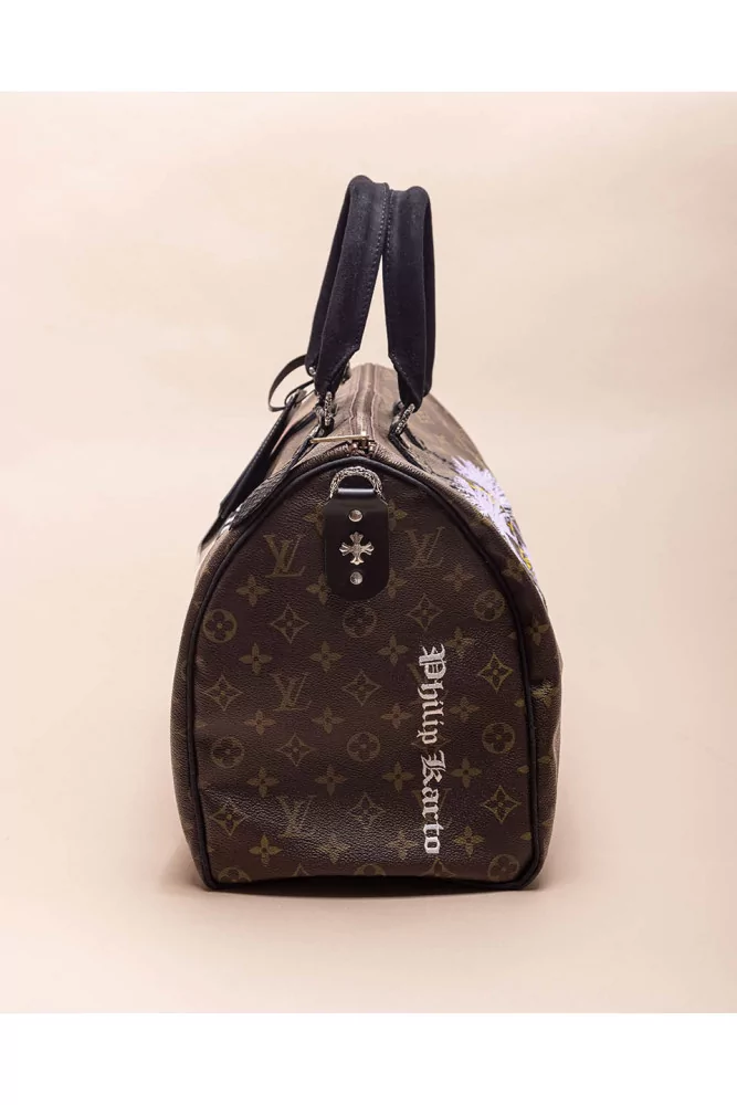 Gang of Love of Philip Karto - Louis Vuitton customized bag with python and  silver details 45 cm for women