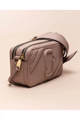 Motoshot - Rectangular nappa leather bag with shoulder strap