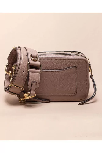 Motoshot - Rectangular nappa leather bag with shoulder strap