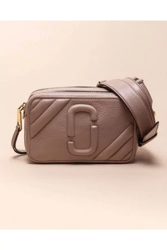 Motoshot - Rectangular nappa leather bag with shoulder strap