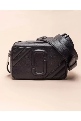 Motoshot - Rectangular nappa leather bag with shoulder strap
