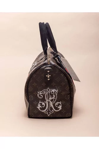 Achat Stones Tongue - Customized bag with silver and python details 40 cm - Jacques-loup