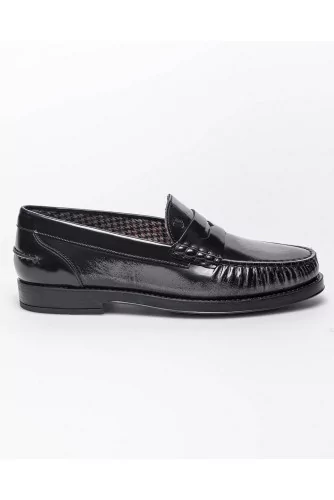 Achat College - Glossy and patent leather moccasins with tab - Jacques-loup