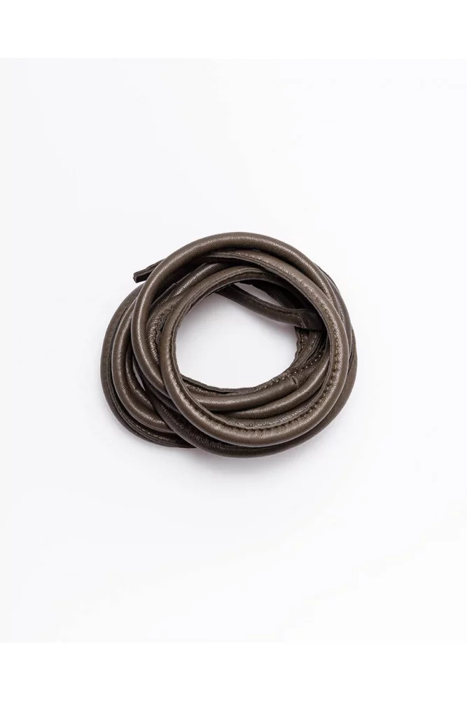 Nappa leather skinny hip belt - 263 cm