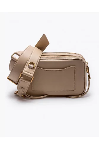 Motoshot - Rectangular nappa leather bag with shoulder strap