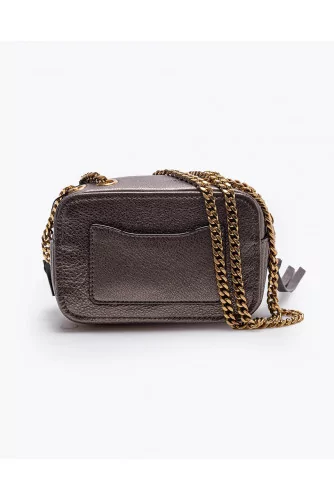 The Glamshot 17 - Metallized leather rectangular bag